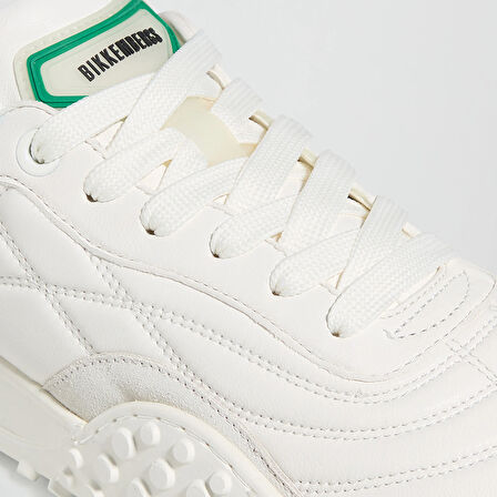 Erkek Sneaker ( Günlük) 27116/CP B BKKU Bikkembergs  64039996 Nappa White/Nappa Green