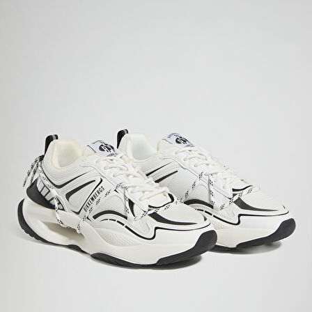 Erkek Sneaker ( Günlük) 27118/CP A  BKKU Bikkembergs 64029996 Suede White/Tec White