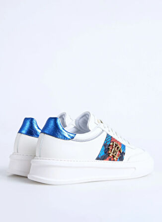 Roberto Cavalli Beyaz - Mavi Kadın Sneaker 27608