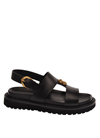 Roberto Cavalli Deri Siyah Sandalet 27735