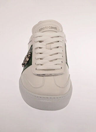 Roberto Cavalli Beyaz - Yeşil Erkek Sneaker 27784