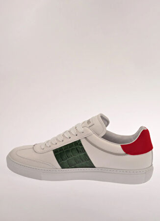 Roberto Cavalli Beyaz - Yeşil Erkek Sneaker 27784