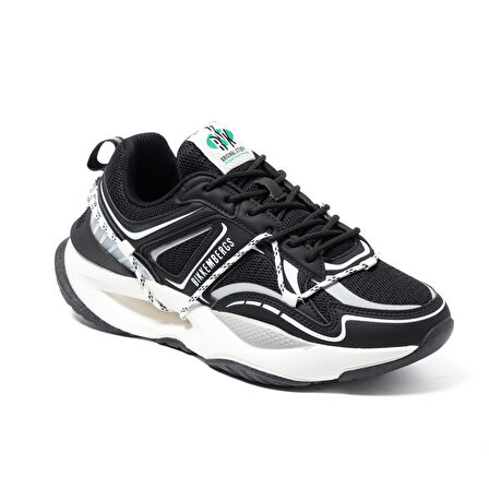 Erkek Sneaker ( Günlük) 29214/CP L BKKU  Bikkembergs SHOES Suede Black/TEC Blsck