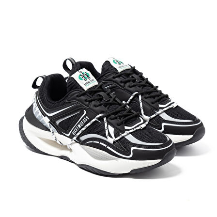 Erkek Sneaker ( Günlük) 29214/CP L BKKU  Bikkembergs SHOES Suede Black/TEC Blsck