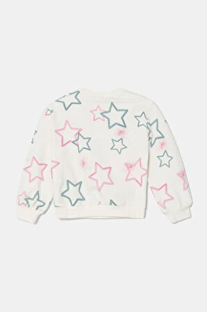Kız Bebek Sweatshirt - Ekru | 4-5
