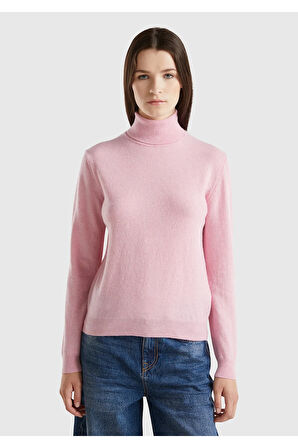 United Colors Of Benetton Kadın / Kız Pembe Kazak (Model Kodu: 124A1002D2348 )