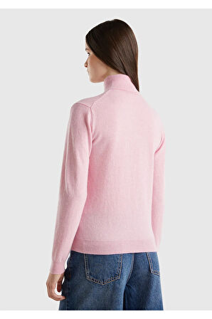 United Colors Of Benetton Kadın / Kız Pembe Kazak (Model Kodu: 124A1002D2348 )