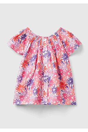 United Colors Of Benetton Kadın / Kız Mavi Bluz (Model Kodu: 224P5Mrxgq023 )