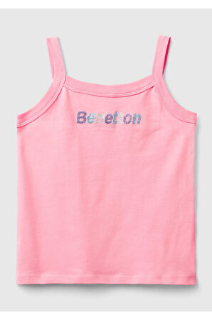 United Colors Of Benetton Kadın / Kız Pembe Tişört (Model Kodu: 224P3I1Xch01E )