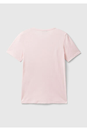United Colors Of Benetton Kadın / Kız Pembe Tişört (Model Kodu: 124P3Ga2E16A0 )