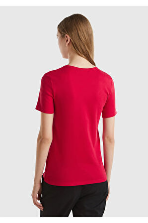 United Colors of Benetton Kadın Kırmızı Tişört Model Kodu: 124P3GA2E16A2