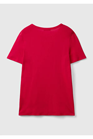 United Colors of Benetton Kadın Kırmızı Tişört Model Kodu: 124P3GA2E16A2