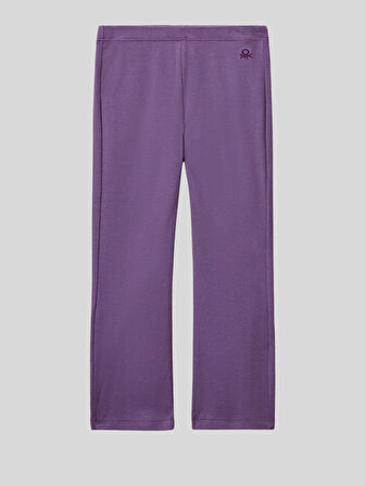 Benetton Kız Çocuk İspanyol Paça Tayt 1-6 Yaş Mor