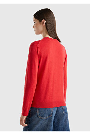 United Colors Of Benetton Kadın / Kız Bordo Hırka (Model Kodu: 124A1035D5012 )