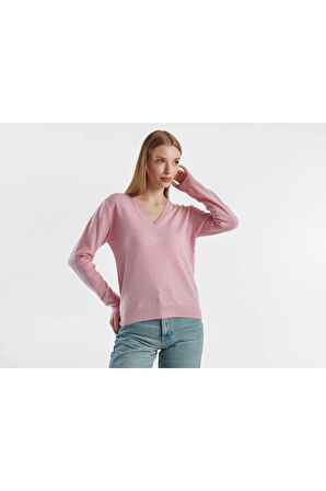 United Colors Of Benetton Kadın / Kız Pembe Kazak (Model Kodu: 124A1002D4488 )