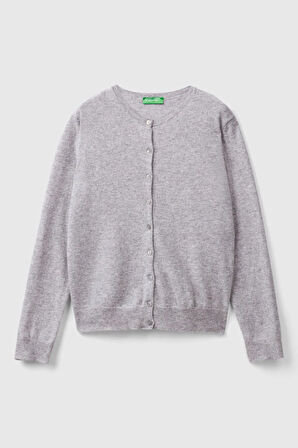 United Colors Of Benetton Kadın / Kız Gri Hırka (Model Kodu: 124A1002D5485 )