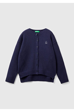 United Colors Of Benetton Kadın / Kız Lacivert Hırka (Model Kodu: 224A1244C500N )