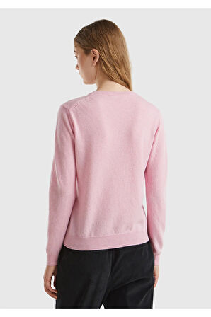 United Colors Of Benetton Kadın / Kız Pembe Kazak (Model Kodu: 124A1002D1K01 )