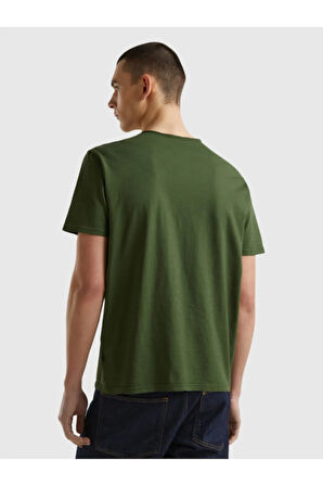 United Colors Of Benetton Erkek Yeşil Tişört (Model Kodu: 3Je1J19A5 )