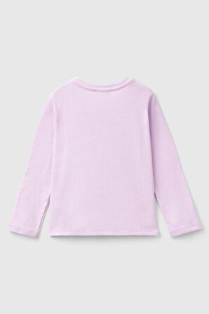 Kız Çocuk Uzun Kollu T-Shirt - Lila | 12-18AY