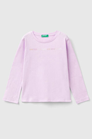 Kız Çocuk Uzun Kollu T-Shirt - Lila | 18-24AY