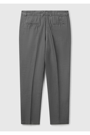 Gri Erkek Erk_%100 Keten Pantolon Model Kodu: 4AGH55HW801K
