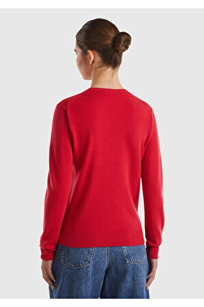 United Colors Of Benetton Kadın / Kız Pembe Kazak (Model Kodu: 124A1002D1K01 )