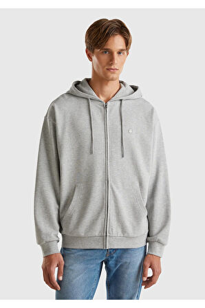 United Colors Of Benetton Erkek Gri Sweatshırt (Model Kodu: 124A342Zu500P )