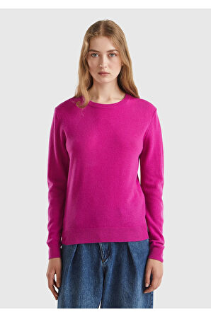 United Colors Of Benetton Kadın / Kız Pembe Kazak (Model Kodu: 124A1002D1K01 )