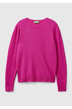 United Colors Of Benetton Kadın / Kız Pembe Kazak (Model Kodu: 124A1002D1K01 )