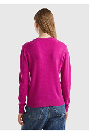 United Colors Of Benetton Kadın / Kız Pembe Kazak (Model Kodu: 124A1002D1K01 )