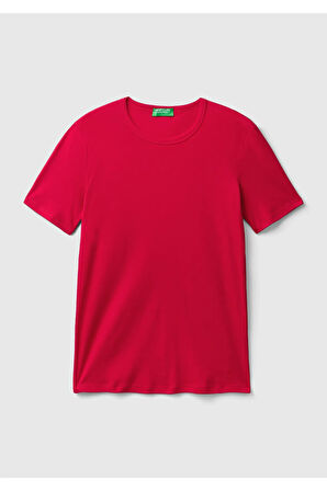 United Colors Of Benetton Kadın / Kız Pembe Tişört (Model Kodu: 124P3Ga2E16A0 )