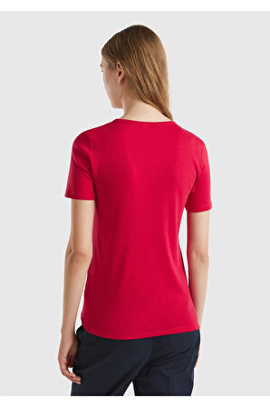 United Colors Of Benetton Kadın / Kız Pembe Tişört (Model Kodu: 124P3Ga2E16A0 )