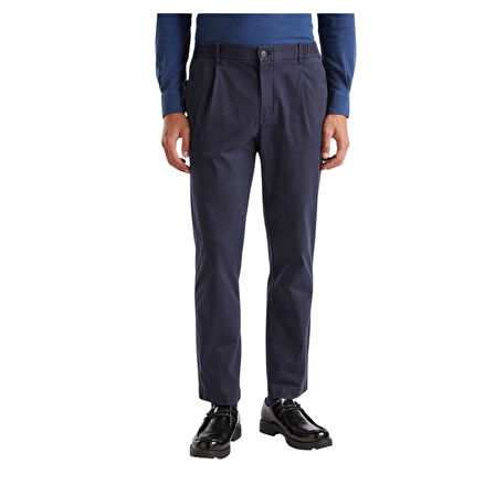 Erkek Pamuk Karışımlı Yanları ve Arkası Cep Detaylı Pantolon