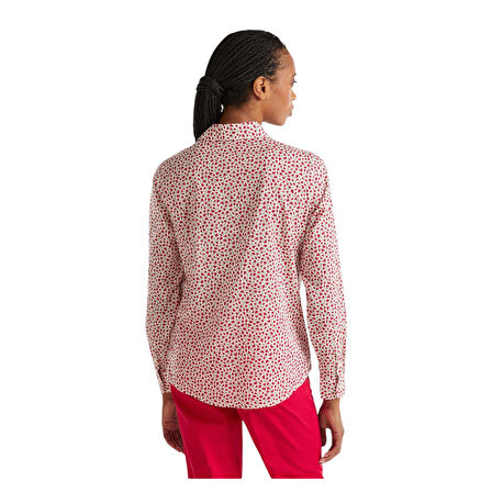 Kadın %100 Koton Desenli Gömlek