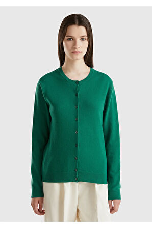 United Colors Of Benetton Kadın / Kız Haki Hırka (Model Kodu: 124A1002D5485 )
