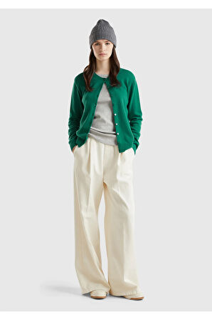 United Colors Of Benetton Kadın / Kız Haki Hırka (Model Kodu: 124A1002D5485 )