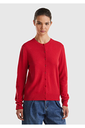 United Colors Of Benetton Kadın / Kız Pembe Hırka (Model Kodu: 124A1002D5485 )