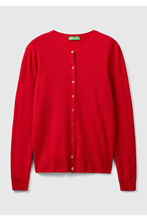 United Colors Of Benetton Kadın / Kız Pembe Hırka (Model Kodu: 124A1002D5485 )