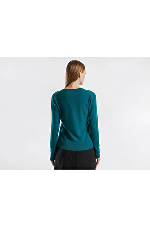 United Colors Of Benetton Kadın / Kız Yeşil Kazak (Model Kodu: 124A1002D4488 )