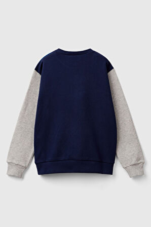 Erkek Çocuk Sweatshirt - Mavi | 8-9