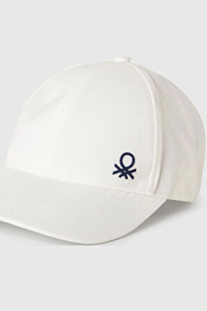 United Colors of Benetton Çocuk Cap Şapka Beyaz 6YCTCA01