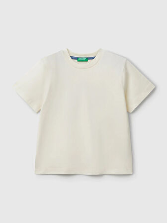Benetton Erkek Çocuk Tokyo Tshirt 1-6 Yaş Ekru