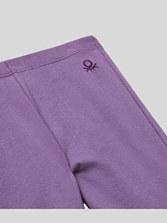 Benetton Kız Çocuk İspanyol Paça Tayt 1-6 Yaş Mor