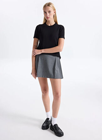 Benetton Bisiklet Yaka Normal Siyah Kadın Kazak 1ZRED10BK