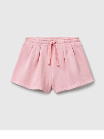 Benetton Kız Çocuk Şort 1-6 Yaş Pembe