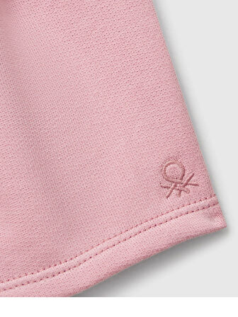 Benetton Kız Çocuk Şort 1-6 Yaş Pembe