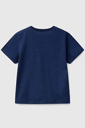United Colors of Benetton Erkek Çocuk T shirt Lacivert 3I1XG10HT