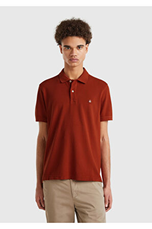 Erkek Kırmızı Regular Fit Kısa Kollu Polo T-Shirt