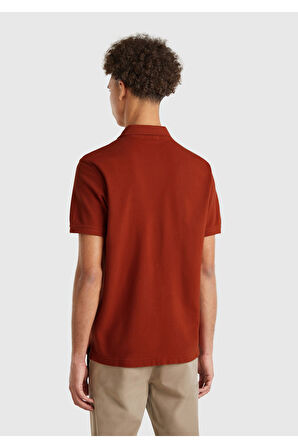 Erkek Kırmızı Regular Fit Kısa Kollu Polo T-Shirt